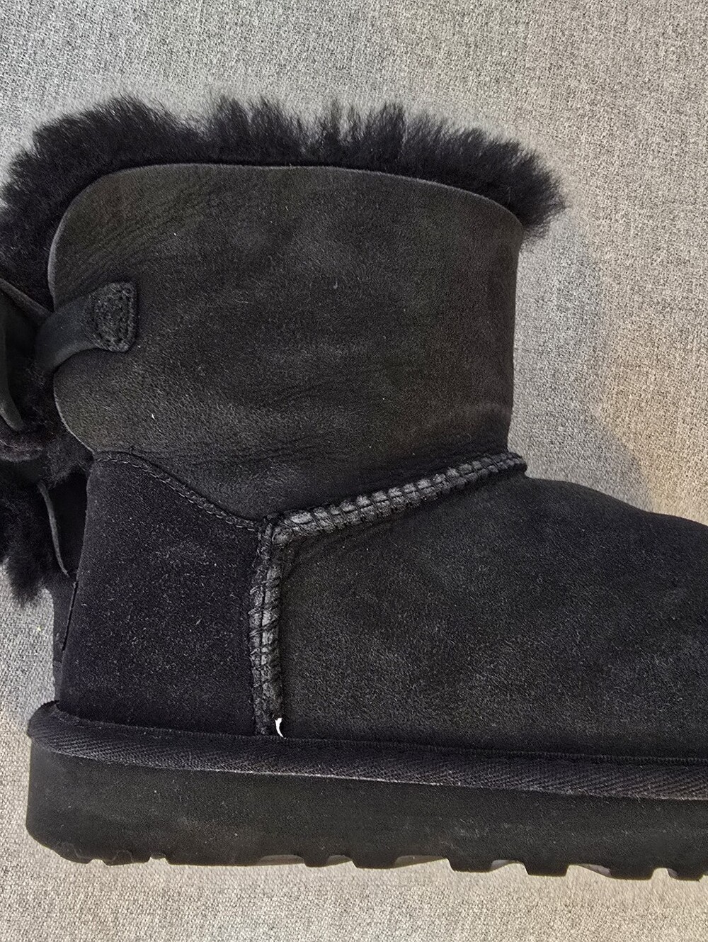 Black Shearling Lined Winter Boot - Women - Picture 8 of 14